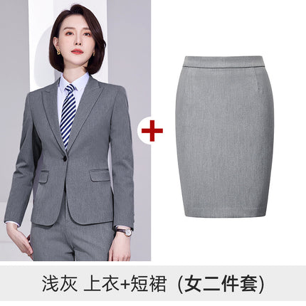 Suit Men's and Women's suit Workplace Dress Business Suit Elastic Slim Fall/Winter Two-button Jacket 4S Sales