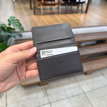 Cross-Border Foreign Trade New Genuine Leather Multi-Ring Binder Mirror Window Small Card Holder First Layer Cowhide Card Bag Document Storage Card Album Card Holder
