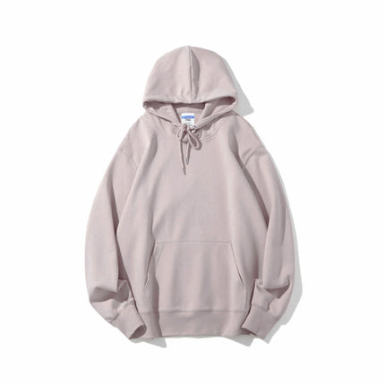 Japanese-Style Simple Sweatshirt 300g Heavyweight Healthy Fabric Hoodie Matcha Green Avocado Green Brightening Loose Top