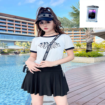Women's Swimsuit 2025 New Style Belly-Covering Slimming Look One-Piece Boxer Swimming Pool Conservative Hot Spring Professional Large Size Swimsuit