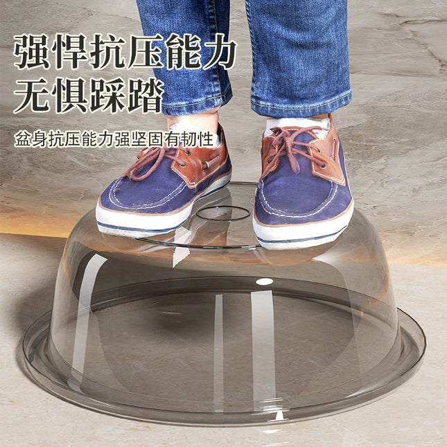 Washbasin Household Thickened Plastic Transparent Large Size Laundry Basin Student Dormitory Foot Basin Baby Small Basin