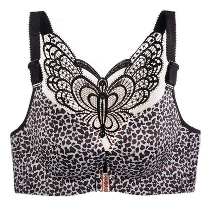 Wholesale Front Button Non-Wired Large Size Bra for Fat Girls Push-Up Adjustable Beautiful Back Seamless Thin Sexy Intimates