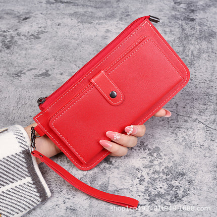 Factory Wholesale Zipper Wallet Women's Two Fold Coin Purse Large Capacity Multifunctional Card Bag Mini Bag Clutch Bag
