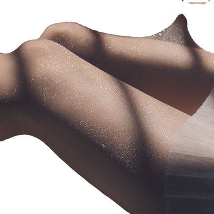 Factory Pearlescent Bright Stockings Women's Thin Flash Summer Ultra-thin Anti-hook Silk Base Stockings SK Shiny Women's Japanese and Korean One-Piece Hair