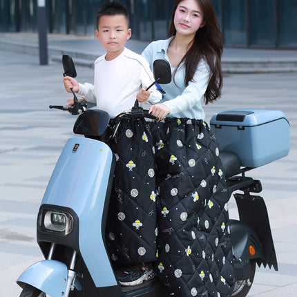 New autumn and winter skirt cycling warm electric motorcycle windbreaker leg and knee pad thickened windproof quilt
