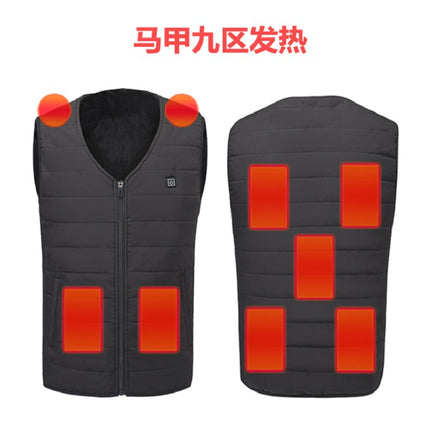 Electric Heating Vest, Heating Clothing, Rechargeable Heating Vest for Middle-Aged and Elderly People, Winter Heating Vest, Smart Warm Vest for Men and Women