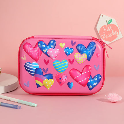 Student Cartoon Stationery Box Large Capacity Storage Box 3D Stationery Bag Cute Pencil Box Creative Pencil Bag