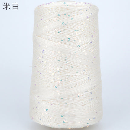 Silk Joy/Tencel Iridescent Sequin Hand-Knitted Yarn Ball Colorful Tencel Sequin Yarn Wholesale 500g
