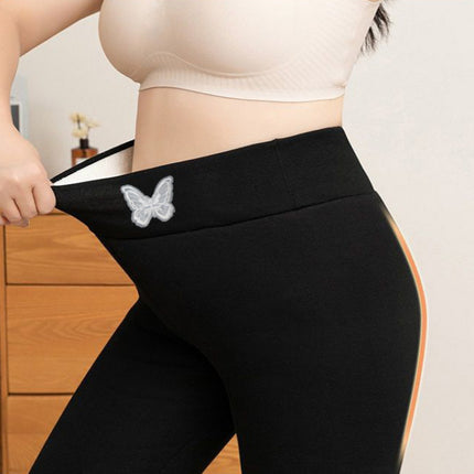 Cross-Border Export Large Size Velvet Leggings, Autumn and Winter Tight-Fitting Warm Pants, Lamb Velvet Thickeneded Stretch Cotton Pants