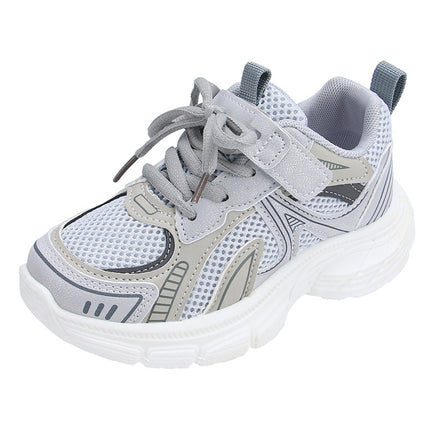 Children's Sports Shoes 2025 Spring & Fall New Popular Fashion Mesh Soft Sole Dad Casual and Comfortable Sports Shoes Trend