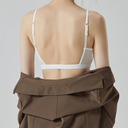 Summer Breathable Thin One-piece Camisole Vest with Chest Pad Wear-free bra Push-up Shaped bra bra
