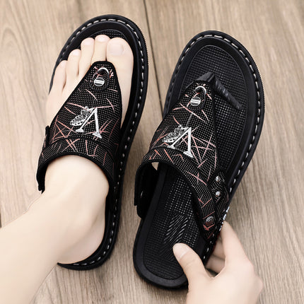 Flip-Flops Men's Summer Outer Wear Flip-Flops Driving Dual-Purpose Outdoor Wear-Resistant Sports Summer Beach Sandals