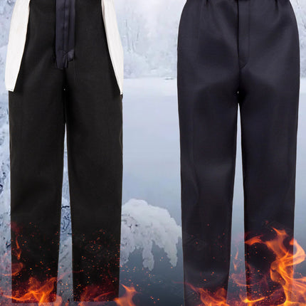 Men's Winter Thick Fleece-Lined Work Pants, Durable, Cold-Proof, Warm Workwear Pants for Men in Winter