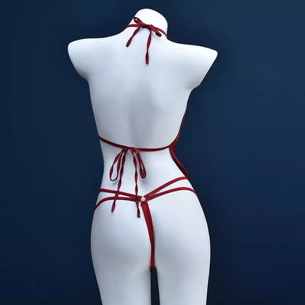 Sexy Lingerie Classical Bellyband Embroidered Lace Tassel Lace Cut Out Ancient Style Uniform Suit Qqny Shirt Halter