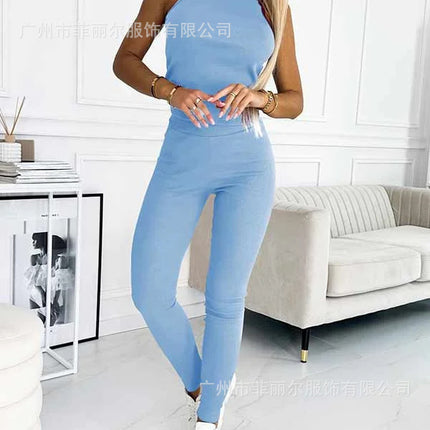 Amazon Hot Products Women's Sports Casual Hooded Sweater Thickened Thread Slim Vest Pants Three-Piece Set
