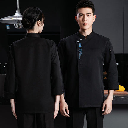 Chef Clothing Men's Short-sleeved Thin Breathable Mesh Wear-resistant Chef Work Clothes Long-sleeved Hotel Kitchen Hot Pot Baking