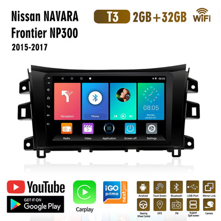 Suitable for 15-17 Nissan NP300 car GPS Android navigator Bluetooth reversing image player