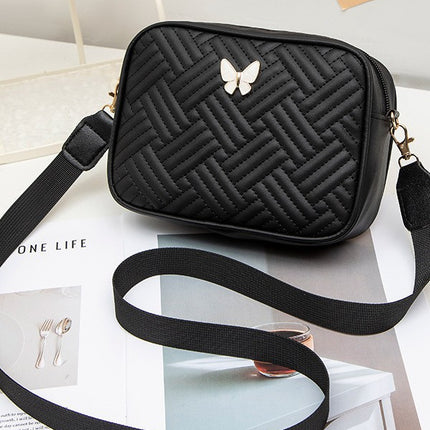 National Style Embroidered New Casual Fashion Quilted Embroidered Commuter Crossbody Bag Compact Ladies Bags Shoulder Bag