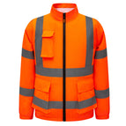 [three fans] fluorescent orange single clothes / S
