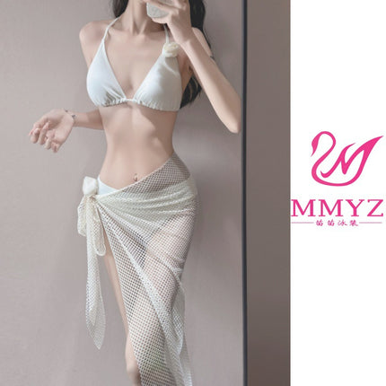2026 New Bikini Hot Girl Bikini Set for Beach Vacation Photoshoot Hot Spring Three-Piece Strap Swimsuit for Women