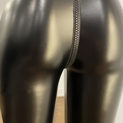 High-Waisted Tummy Control Seamless Butt-Lifting Leather Pants Shapewear Leggings Fitness Leggings Yoga Shapewear Pants