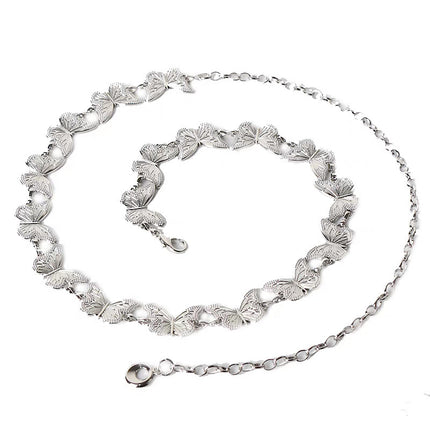 Butterfly waist chain accessories niche design Belt metal chain Korean style jk uniform accessories ins All-match Fashion Wholesale