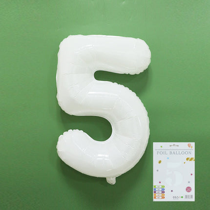 32 inch fine packaging digital aluminum foil balloon independent paper card packaging birthday party decoration floating air ball wholesale