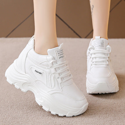 Clunky sneakers for women ins trendy 2024 spring new versatile retro sports casual shoes thick-soled women's shoes