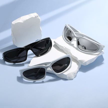 Cross-Border Internet Celebrity Street Photography Sunglasses for Men and Women, Retro Functional Style, Technological Sense, European and American Street Photography, Modern Sunglasses