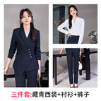 Navy suit + shirt + pants / S