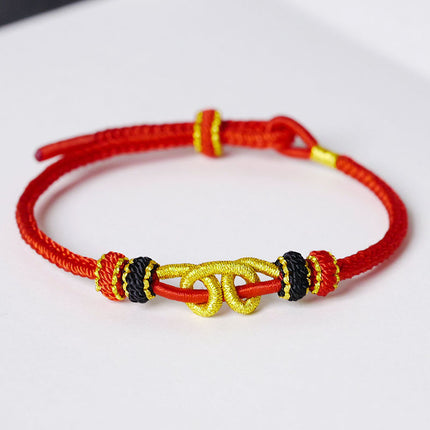 Thangka Xizang Hand Rope Hand-woven Ethnic Style Bracelet Five-way God of Wealth Green Mother Wen Zhu Thangka Bracelet
