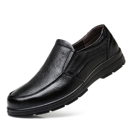 Factory direct first layer cowhide non-slip waterproof kitchen chef shoes spring casual leather shoes men's wear-resistant work shoes