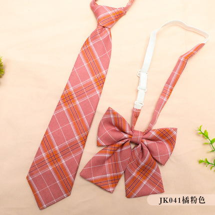 JK Uniform Accessories Tie-Free Collar Flower Suit Flat Corner Bow Tie Feather Root Small Thing Collocation New Korean Style College Style
