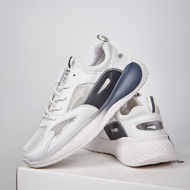 2024 New Summer Popular Men's Mesh Breathable Youth Thick-Soled Casual Sports Shoes Trendy Running Shoes for Men
