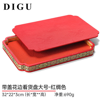 Di Gu Palace Style Jewelry Jewelry Plate Bracelet Necklace Look at Pallet Play Bracelet Storage Plate National Style Display Props