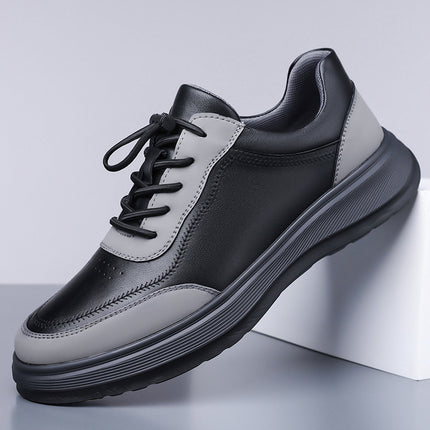 Sports Shoes 2026 New Trendy Genuine Leather Lightweight Soft-Soled Soft-Surface Casual Shoes for Men, Students, Running, Outdoor Men's Shoes