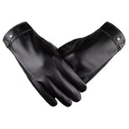 Men's pu leather wallet - black / One size fits all