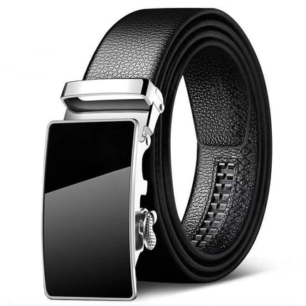 New Men's belt casual Korean style alloy automatic buckle pants belt green middle-aged belt business versatile
