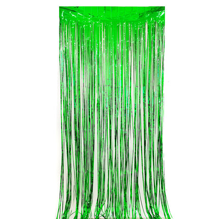 Party Decoration Birthday Gold Rain Curtain 3.4m Blue Silver Gold Green Bright Aluminum Film Rain Curtain