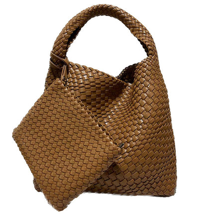 PU Woven Tote Bag / Sac Tressé PU