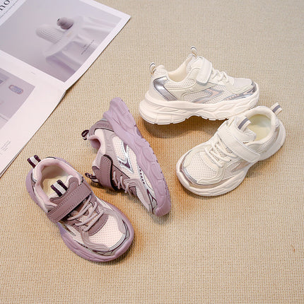 Girls' Sneakers 2026 New Spring and Autumn Children's Shoes Mesh Breathable Dad Shoes Summer Style Boys' Mesh Shoes