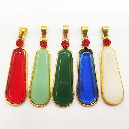 Ancient sand gold imitation jade gold-plated necklace jade brave Guanyin Buddha pendant live welfare drainage small gift supply