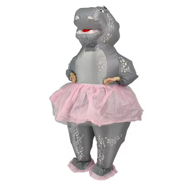 Cross-Border Popular Halloween Creative Cartoon Toys Party Activities Cute Animal Props Hippo Inflatable Costumes
