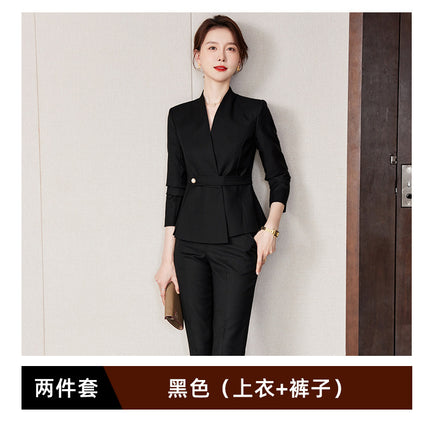 High-end professional suit female fashion temperament goddess fan formal wear formal wear manager jewelry store sales department overalls female