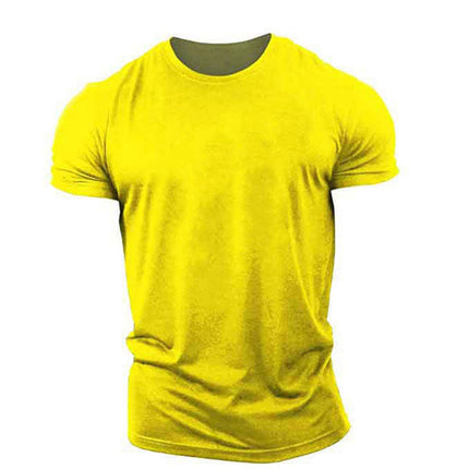 Trendy Cotton Elastic Loose Muscle Training Brothers Clothes Summer Fitness Sports T-shirt Short Sleeve Men's Running Half Sleeve
