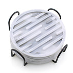 A suit / Marble color 6 pads 1 iron holder (boxed)