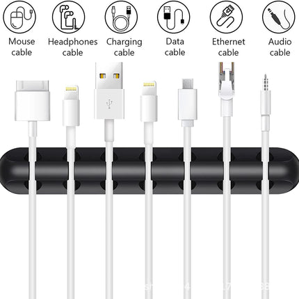 New desktop charging data cable holder multi-port creative storage wire silicone cable organizer hub