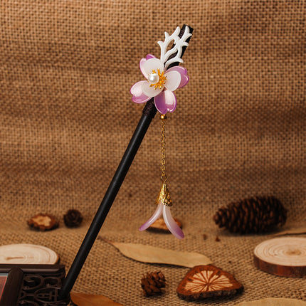 New Year Red Festive Chinese Style Hairpin Palace Style Tassel Walking Hair Hairpin Retro Hanfu Ancient Dress Cheongsam Hair Accessories Women