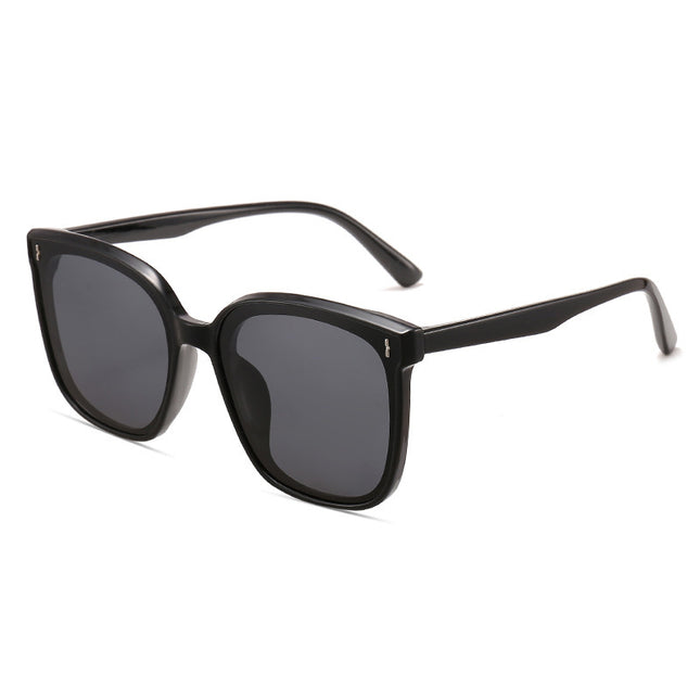23 New Style Simple Square Sunglasses for Women, Korean Version, Fashionable Retro Versatile Internet Celebrity Sunglasses, Polarized Sun Protection Shades