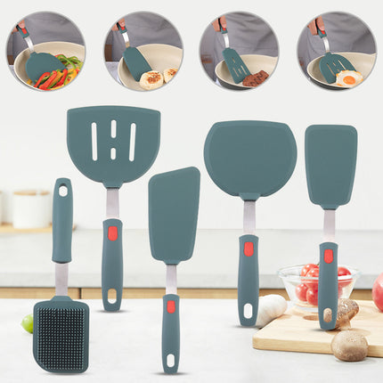 Silicone Kitchenware High Temperature Resistant Silicone Shovel Food Grade Household Teppanyaki Home Edition Teppanyaki Tools Complete Set